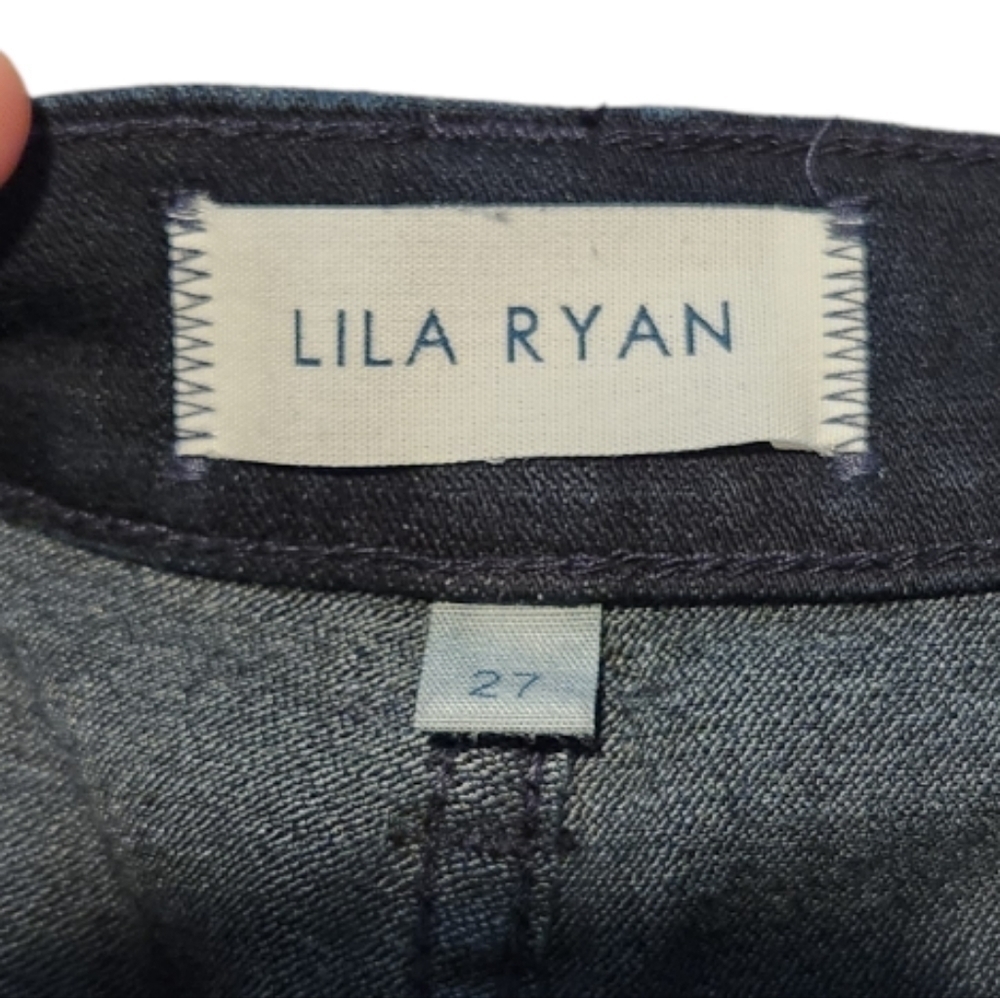 Lila Ryan Women's Dark Wash Skinny Denim Blue Jeans, 27 / 4 - Picture 10 of 12